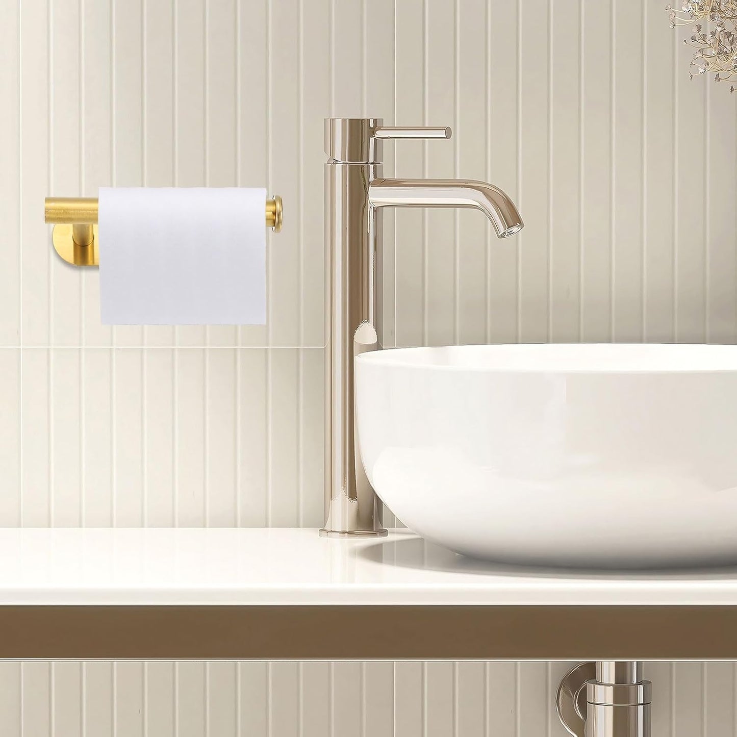 uxcell Stainless Steel Toilet Paper Holder - Rustproof Wall Mount Tissue Holder | 6.2-Inch Silver Design