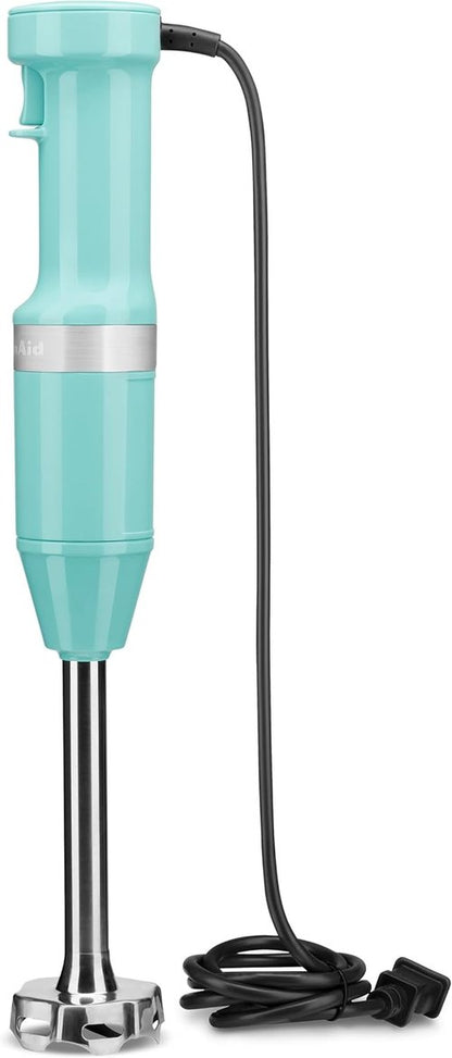 KitchenAid Hand Blender - Variable Speed with Accessories | Aqua Sky Color, KHBV83AQ