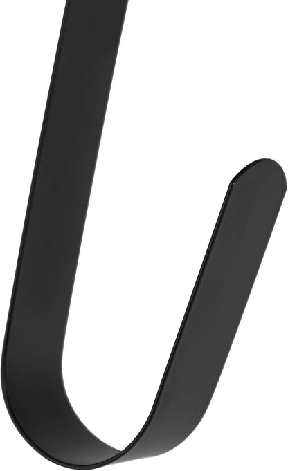 RN'D Over Door Wreath Hanger Hook - Sleek Metal Holder for Seasonal Decor | Black, 15-Inch