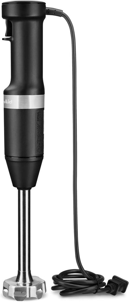 KitchenAid Hand Blender - Variable Speed with Accessories | Black Matte Finish, KHBV83BM