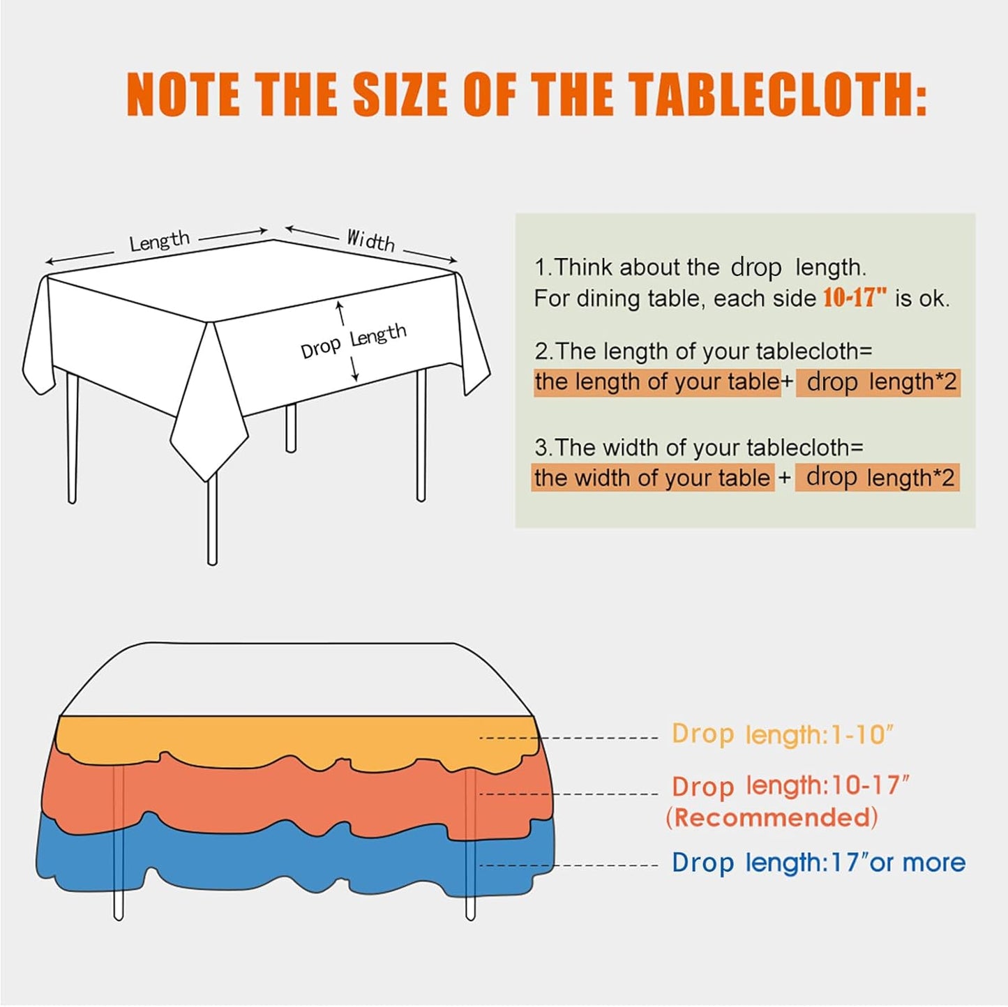Skiennix Rectangle Tablecloth - 71x55 Inches Faux Linen, Wrinkle-Free & Waterproof in Taupe Brown