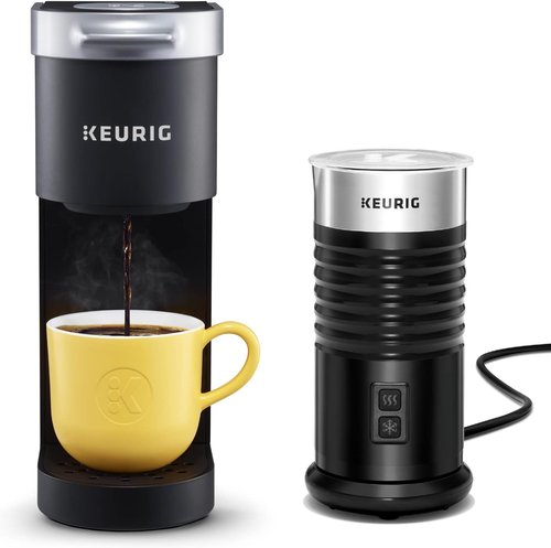 Keurig K-Mini Single-Serve Coffee Maker - Compact Design with Standalone Milk Frother | Black