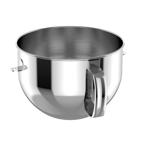 HOZODO Stainless Steel Bowl for KitchenAid 6QT Bowl-Lift Mixers | 6-Quart Replacement with Handle, Compatible with Attachments & Stand Mixer Accessories