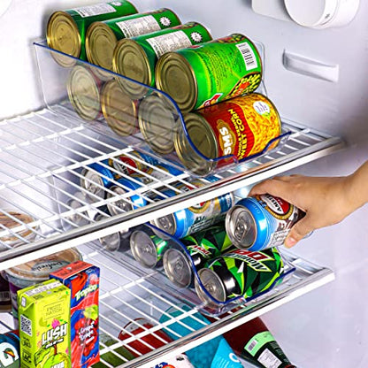 Utopia Kitchen Can Organizer For Pantry - Soda Can Storage Organizer Pantry, Fridge & Freezer Organization - Holds Food & Soup Can (Clear)