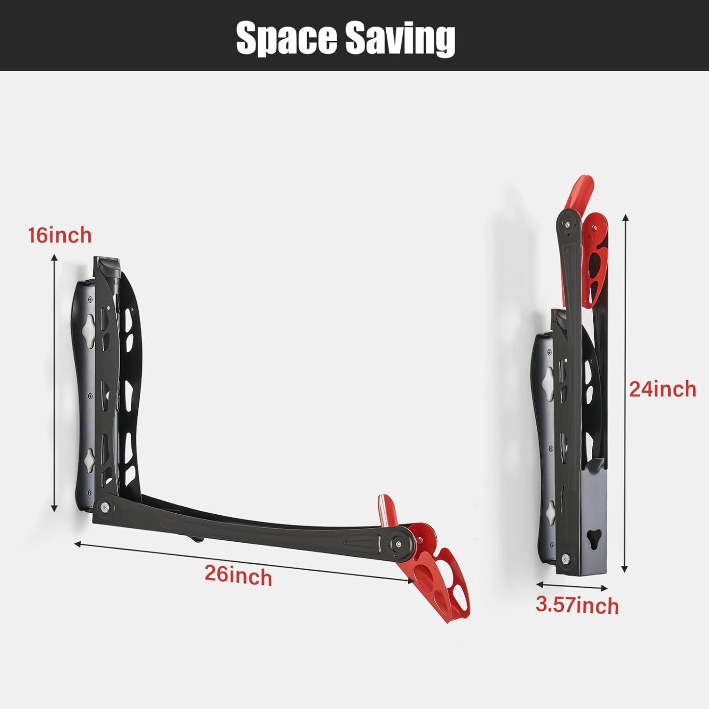 Ultrawall BIKEPAL Swivel Bike Rack - Effortless Wall-Mounted Storage Solution for Home & Garage