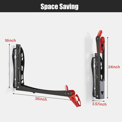 Ultrawall BIKEPAL Swivel Bike Rack - Effortless Wall-Mounted Storage Solution for Home & Garage