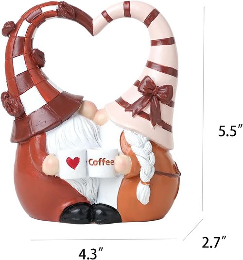 Coffee Gnomes | Charming Gnome Figurines for Coffee Bar Decor - Perfect Home Accessories