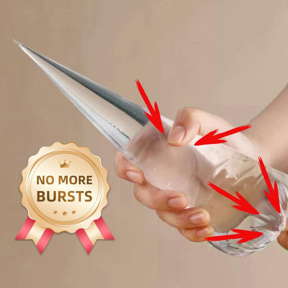 Skiennix 16-Inch Disposable Piping Bags - 50 Large Icing & Cake Decorating Bags for Perfect Frosting