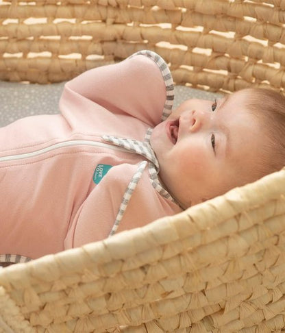 Love To Dream Swaddle UP Sleep Sack - Self-Soothing Design for Better Sleep | Medium 1.0 TOG, Dusty Pink (13-19 lbs)