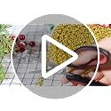 50ft Gold Christmas Beads Garland for Holiday Decor - Artificial Pearl Trim