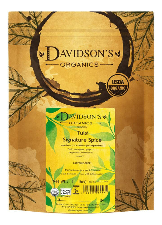 Davidson's Organics, Tulsi Signature Spice, Loose Leaf Tea, 16-Ounce Bag