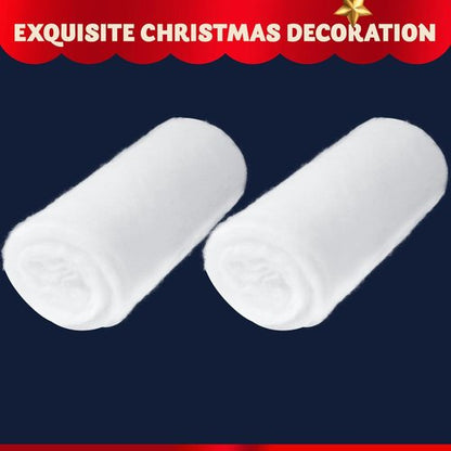 JOYIN Christmas Snow Blanket Roll - Thick Soft Fake Snow Cover for Holiday Decor | 15In x 10Ft, 2PCS