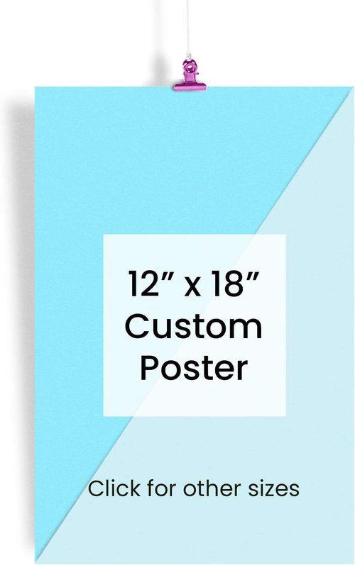 EzPosterPrints - Custom Poster Print - Upload Your Image for Personalized Decor - 12 x 18 Inches