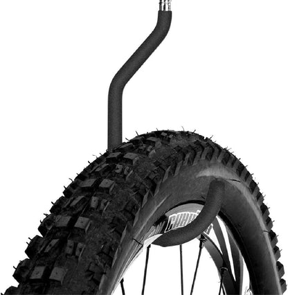SMARTOLOGY Bike Hanger Storage Hooks - 8 Pack Heavy-Duty Rubber Coated Ceiling Racks | Black