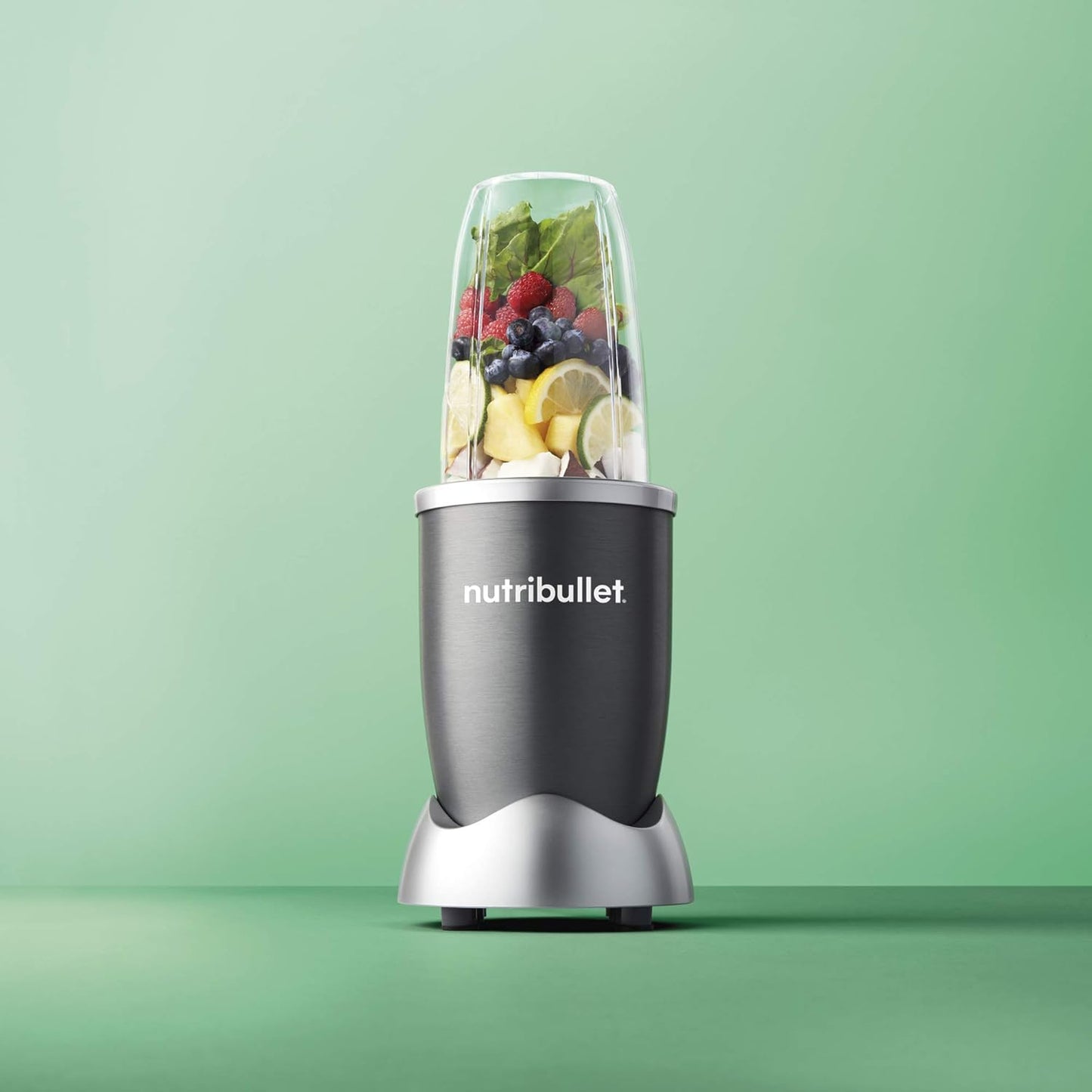 NutriBullet Magic Bullet 600W Smoothie Blender - 8 Pieces - Sleek Grey Design