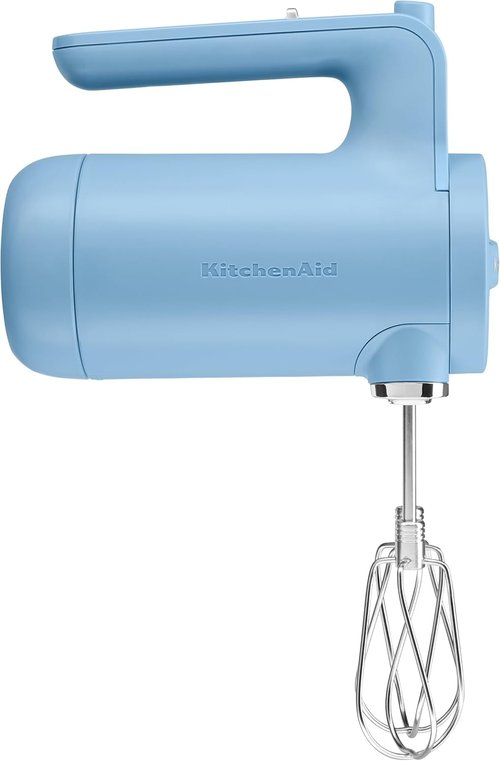 KitchenAid Hand Mixer - Cordless 7 Speed for Effortless Mixing | Blue Velvet Finish