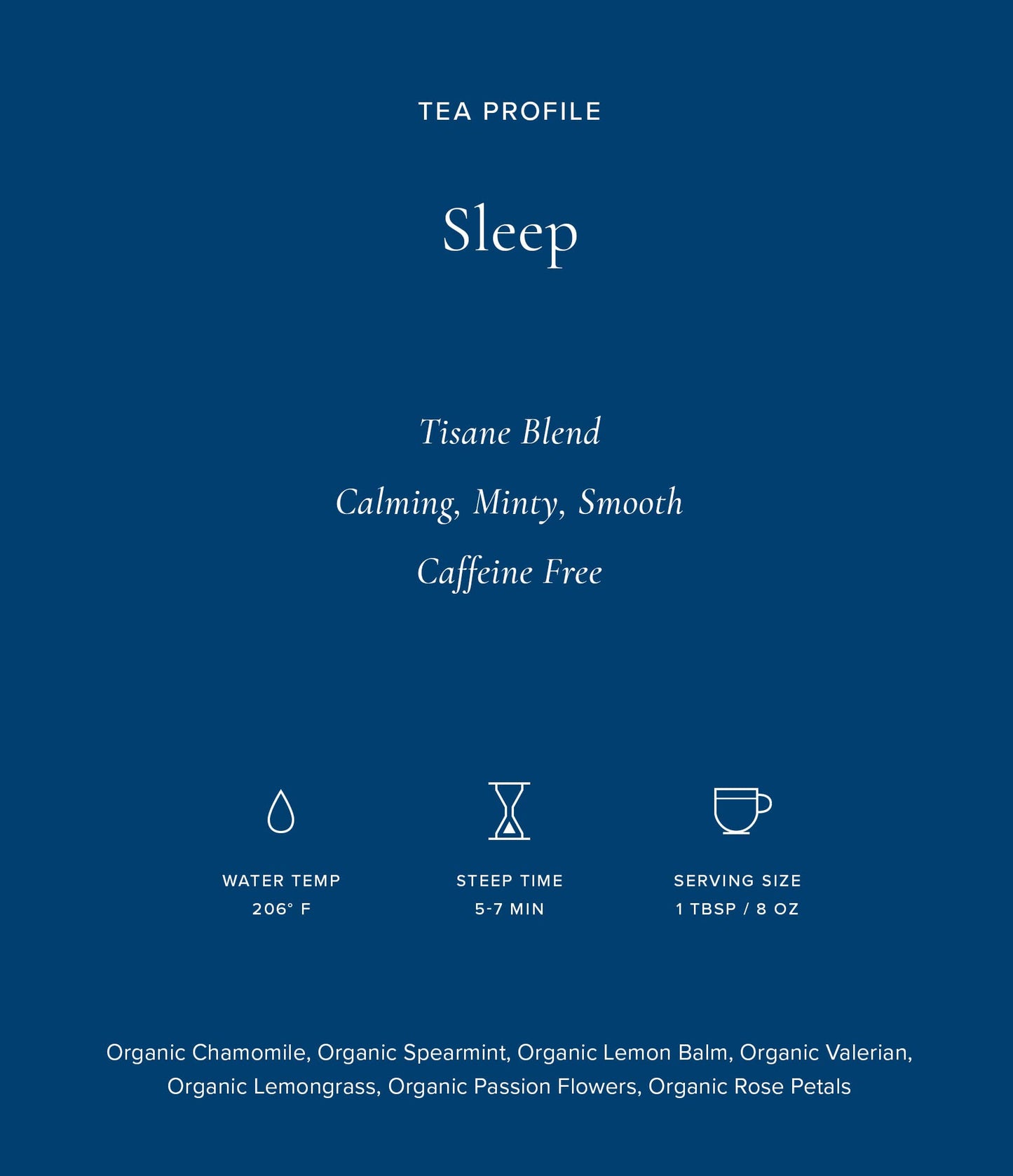 Art of Tea | Organic Sleep 1oz (Chamomile, Spearmint, Valerian Tea) | Wellness Loose Leaf Artisan Tea | Bedtime and Relaxation tea