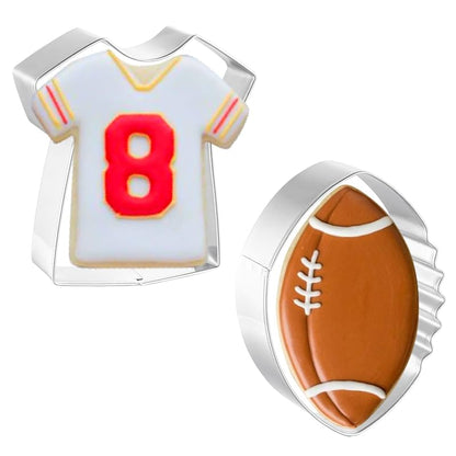 Football Cookie Cutters 2 Pcs Set - with Jersey Variation