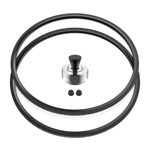 50332 3-Piece Pressure Regulator 5-10-15lb and 09985 Pressure Canner Sealing Rings for Presto Pressure Cooker Canners 16 Quart 18 Quart 23 Quart