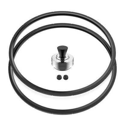 50332 3-Piece Pressure Regulator 5-10-15lb and 09985 Pressure Canner Sealing Rings for Presto Pressure Cooker Canners 16 Quart 18 Quart 23 Quart