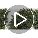 9FT Christmas Garland with Lights - 2 Pack Real Touch Cedar Wreath