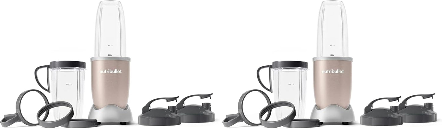 Nutribullet Pro 900 Watt Personal Blender - 13-Piece High-Speed Mixer System in Champagne | Pack of 2