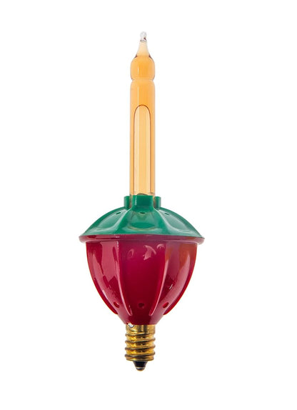 Bubble Light String 7 Bulbs, 7 ft, Candelabra Base, Multicolor Holiday Tree Lights