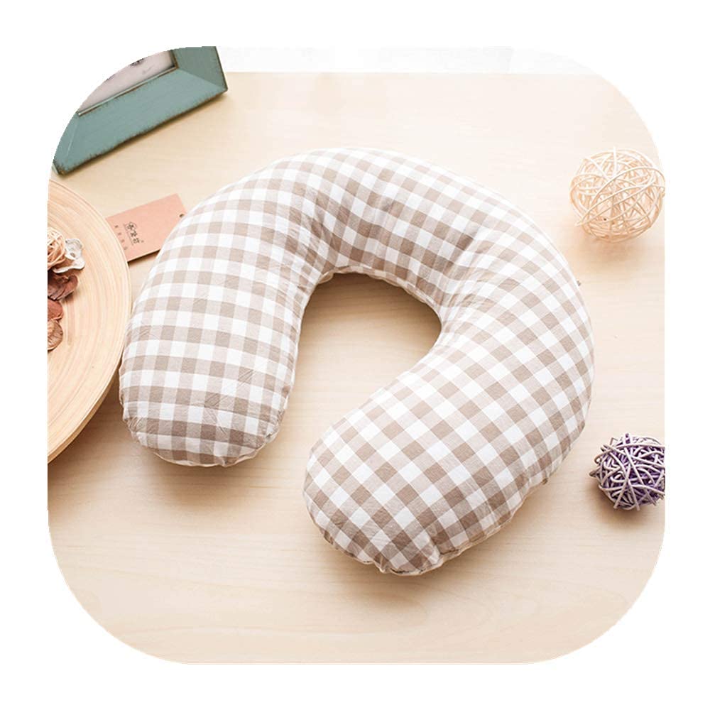 Edomi Buckwheat Neck Pillow, Comfortable U Shaped Travel Pillow Portable Pillow for Sleeping Recliner Chair Washable Pillowcase Buckwheat Hulls Filling (12x12 inch, Khaki)