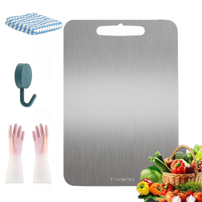 Tivano Cutting Board, Tivano Titanium Cutting Boards, Upgrade Double-Sided Durability Non Stick Titanium Chopping Board (M:13.4 * 9in)