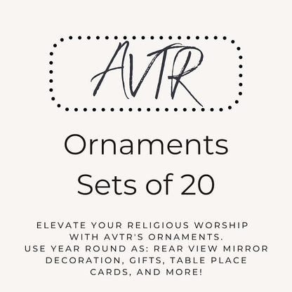 Look Unto Me 20-Pack Wood Christmas Ornaments – LDS Youth Theme 2025