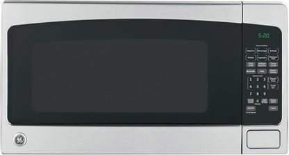 GE Countertop Microwave Oven - 2.0 Cu. Ft. Capacity | 1,200 Watts, 8 Auto Cooking Settings, Stainless Steel