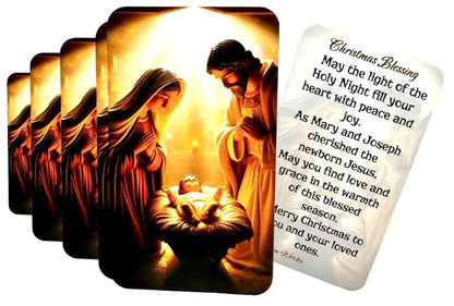 Nativity Christmas Holy Cards Set of 10 - Holy Family Religious Greeting Cards
