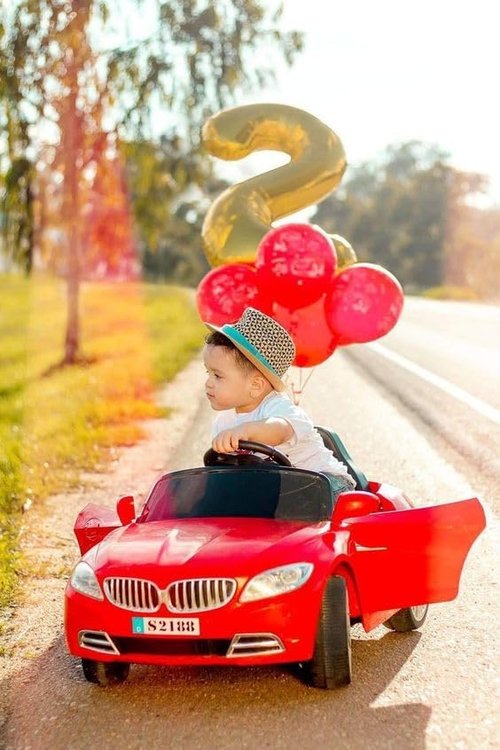 Gold 2 Balloon | 40-Inch Number Balloon for 2nd Birthday Party Decorations