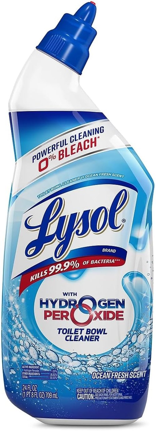 Lysol Toilet Bowl Cleaner - Ocean Fresh Scent | 24 oz. Bottle | 9-Pack for Ultimate Freshness
