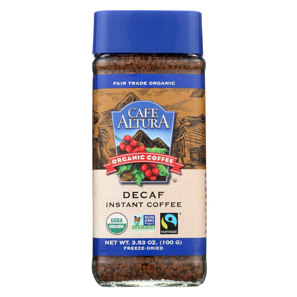 Cafe Altura Organic Fair Trade Decaf Instant Coffee, 3.53 oz