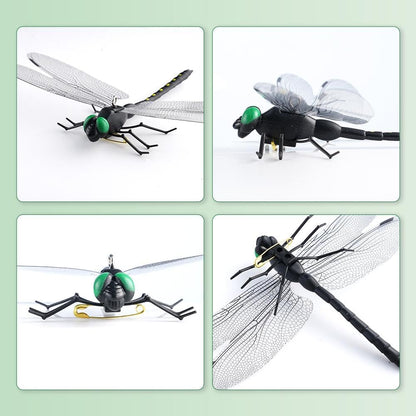 Skiennix 10pcs Artificial Dragonfly Clips - Realistic Bug Repellent Hat Accessories for Garden Decor