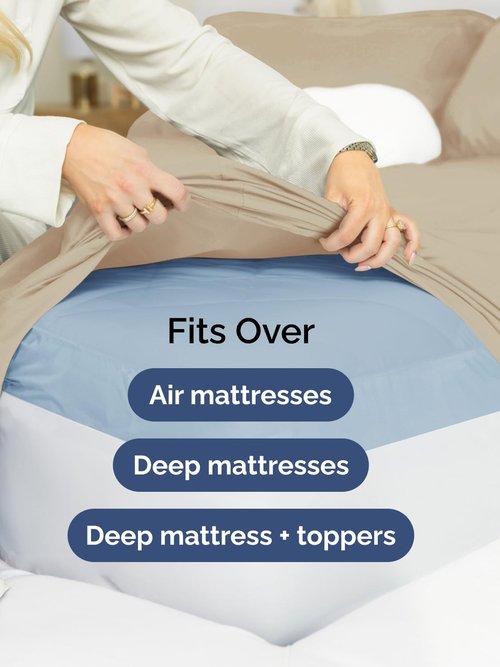 Extra Deep Queen Sheet Set - 6 Piece Breathable and Cooling Sheets - Hotel Luxury Bedding for Women, Men, Kids & Teens - Easy & Secure Fit - Soft, Wrinkle Free and Comfy - Extra Deep Pockets - Cream
