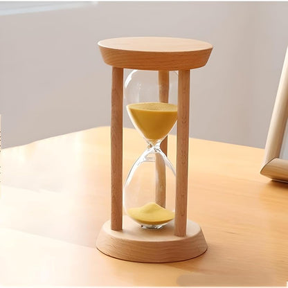 3/3/5 Minutes Hourglass - Red 1 Minute Desktop Sand Timer for Gift, Mini Sandglass