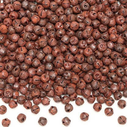 240 Pcs Rustic Christmas Jingle Bells - 0.4 Inch Metal Craft Decorations
