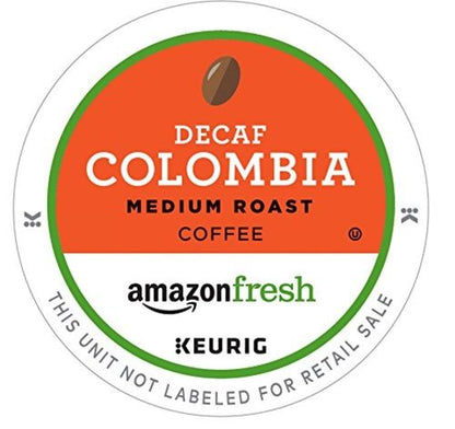 AmazonFresh Decaf Colombia Medium Roast K-Cups - 80 Ct. Compatible with Keurig Brewer