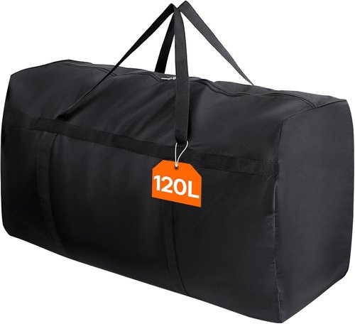 Lifewit Extra Large 120L Storage Duffle Bag - Foldable, Heavy-Duty Travel Tote with Zippers & Handles