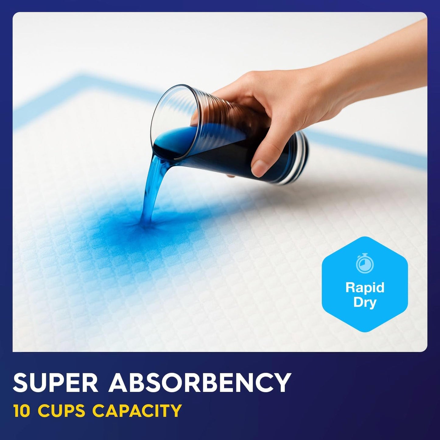 PULP Incontinence Underpads - Super Absorbent Disposable Bed Pads | 36" x 36" | XXXL Size for Adults, Children & Babies | FSA & HSA Eligible