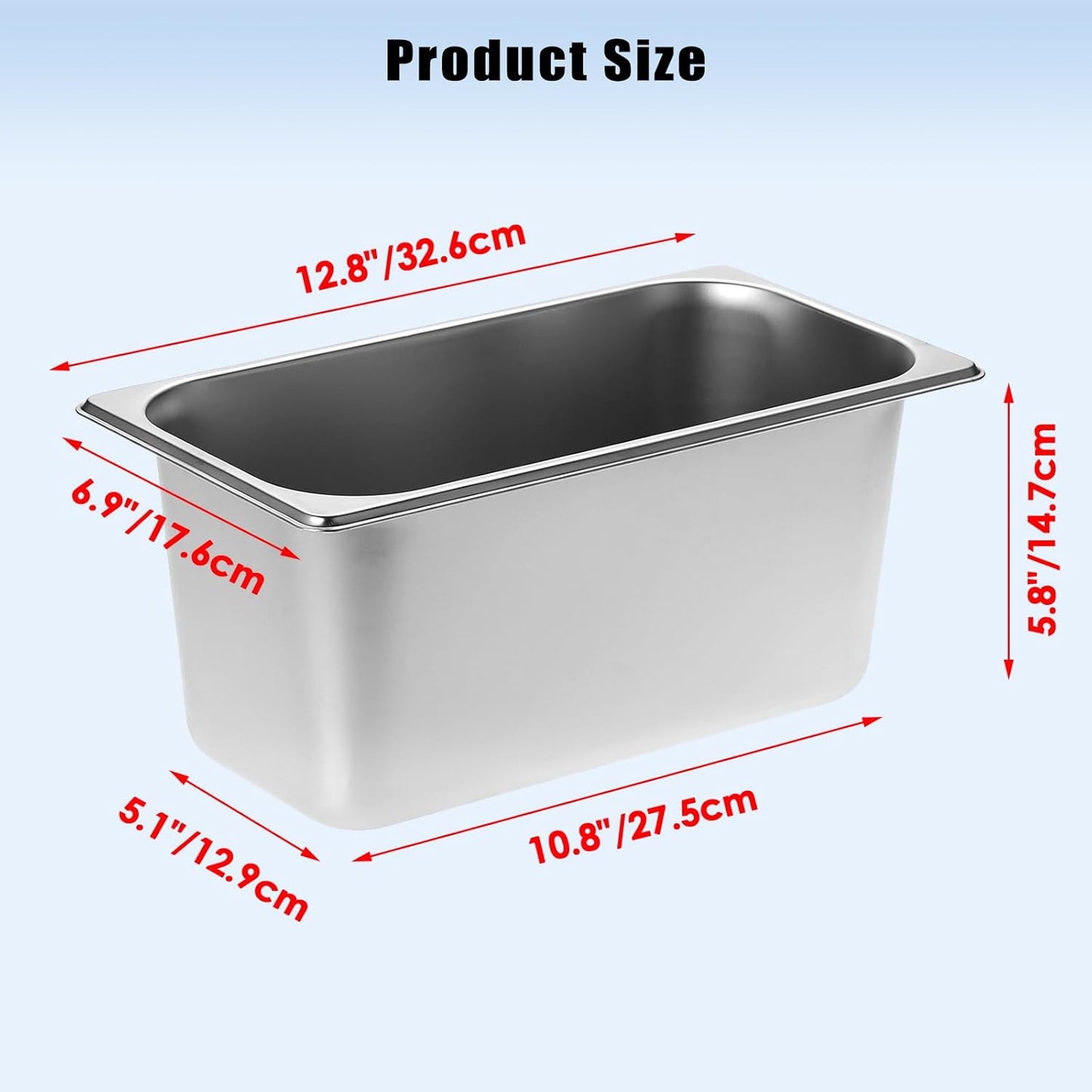 OwnMy 2PCS Ice Buckets for Parties, Stainless Steel Ice Bucket for Freezer, Metal Ice Cubes Bins Storage Container for Freezer, Wine Beer Drink Cooling Buckets for Beverage Cocktails Champagne