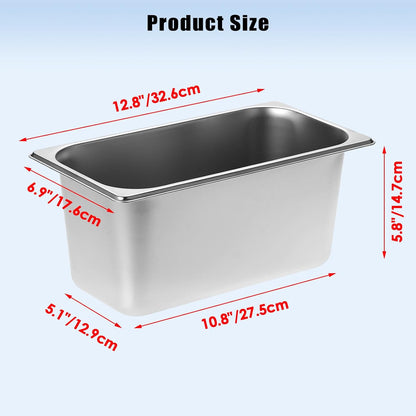 OwnMy 2PCS Ice Buckets for Parties, Stainless Steel Ice Bucket for Freezer, Metal Ice Cubes Bins Storage Container for Freezer, Wine Beer Drink Cooling Buckets for Beverage Cocktails Champagne