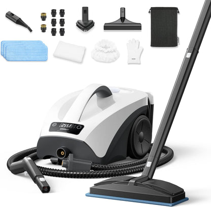 Skiennix Steam Cleaner - Fast 40s Heating with 0.66Gal Tank | 21 PCS Kit for Home & Car Cleaning