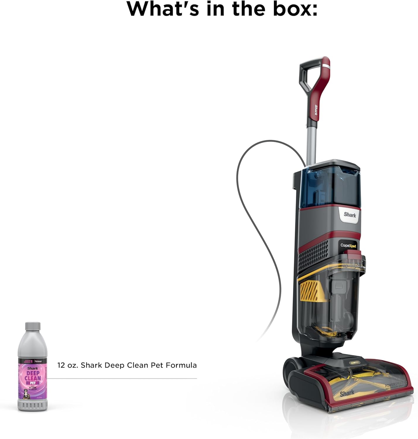 Shark CarpetXpert HairPro - Upright Carpet & Area Rug Cleaner for Pets | Effective Odor Removal | Magenta