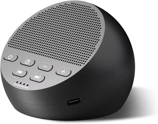 Skiennix Portable Sound Machine - 30 Soothing Sounds for Sleep | Auto-Off Timer & Memory Function
