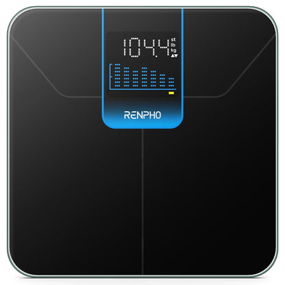 RENPHO Weight Scale for Body Weight, High-Accurate Digital Bathroom Scale with 7-Day Weight Trend, Large LED Display, Sleek Weighing Scale with Sturdy and Durable Base, 11.02", 400lbs