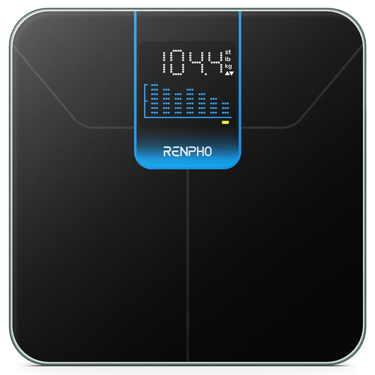 RENPHO Weight Scale for Body Weight, High-Accurate Digital Bathroom Scale with 7-Day Weight Trend, Large LED Display, Sleek Weighing Scale with Sturdy and Durable Base, 11.02", 400lbs