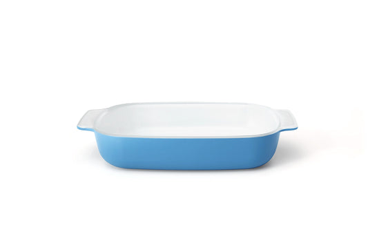 Creo SmartGlass Cookware, 1-quart Baking Dish, Mediterranean Blue